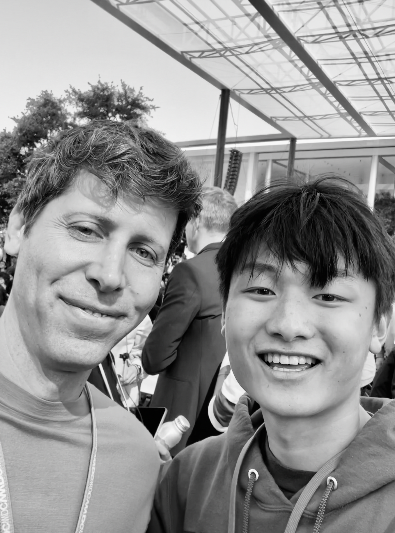 Philip Park with Sam Altman at Apple WWDC